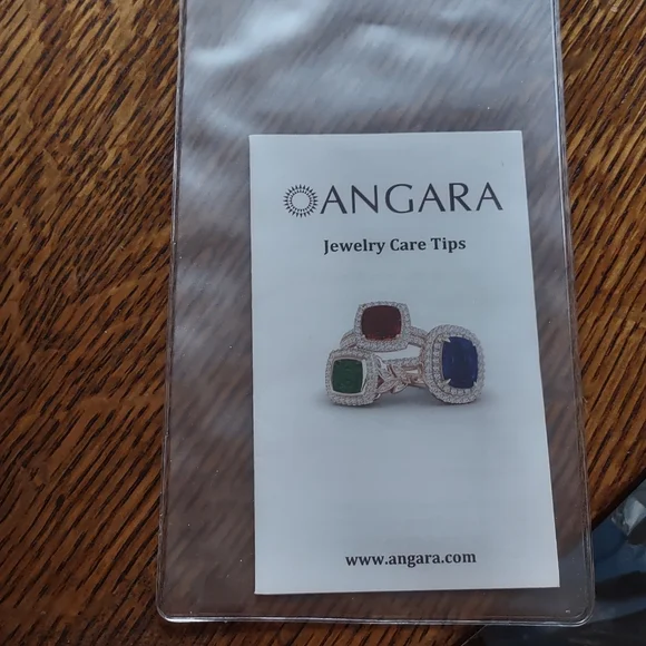 Angara 1.05 Blue Diamond Earrings W/Authenticity